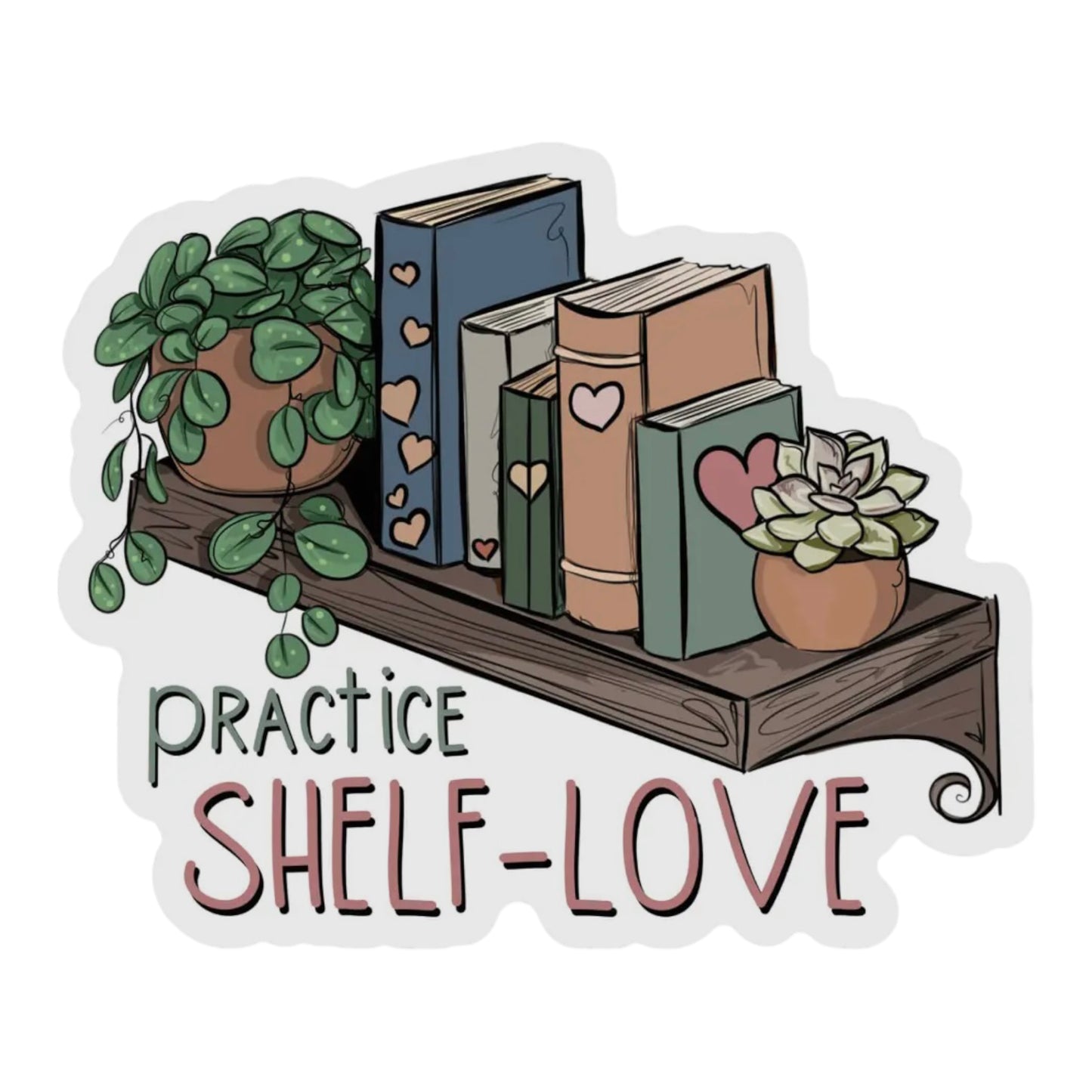 Practice Shelf Love Vinyl Sticker