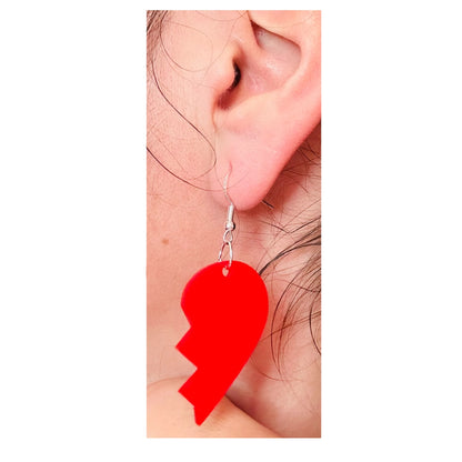 Snow Such Things Broken Heart Earrings