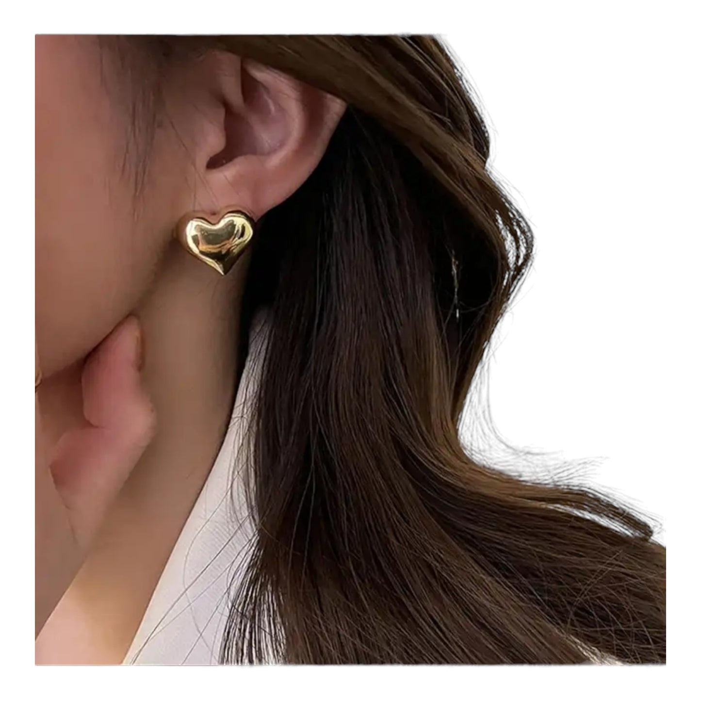 Large Heart Stud earrings