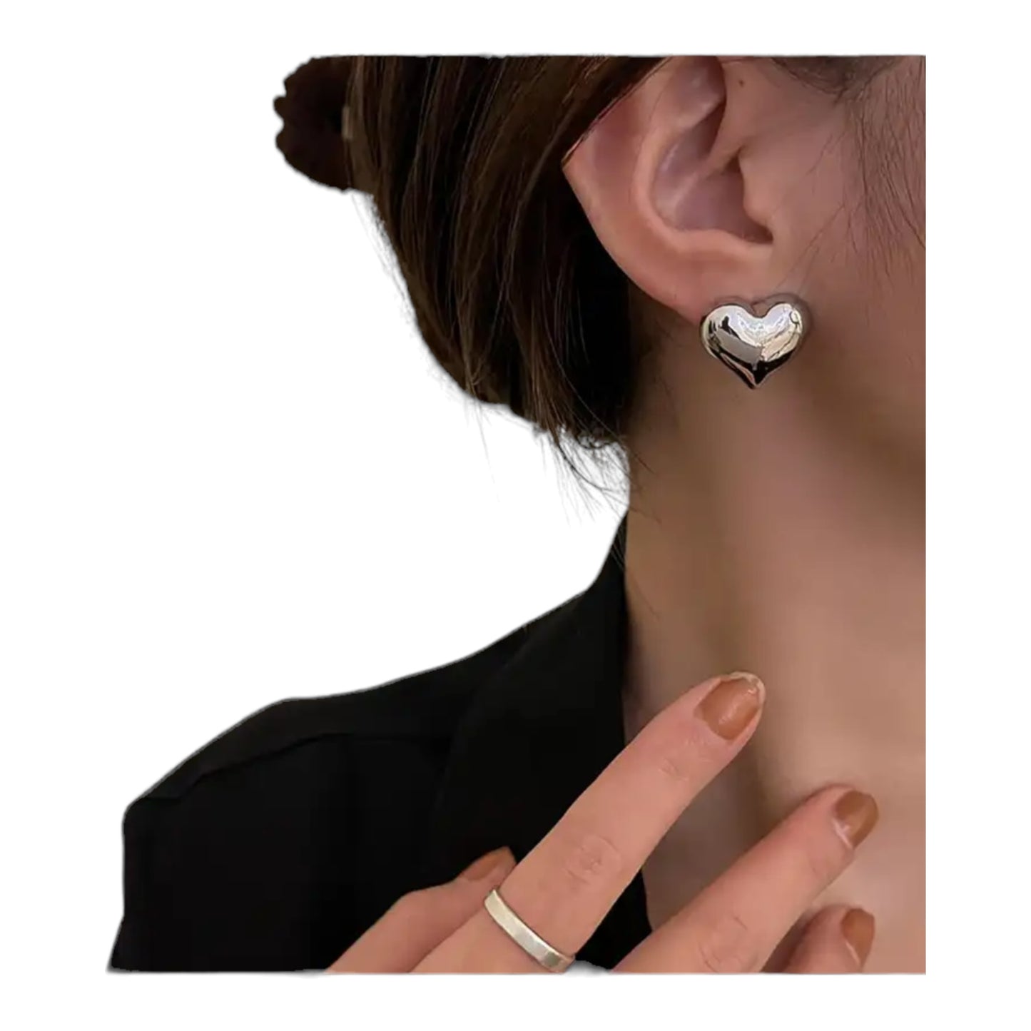 Large Heart Stud earrings