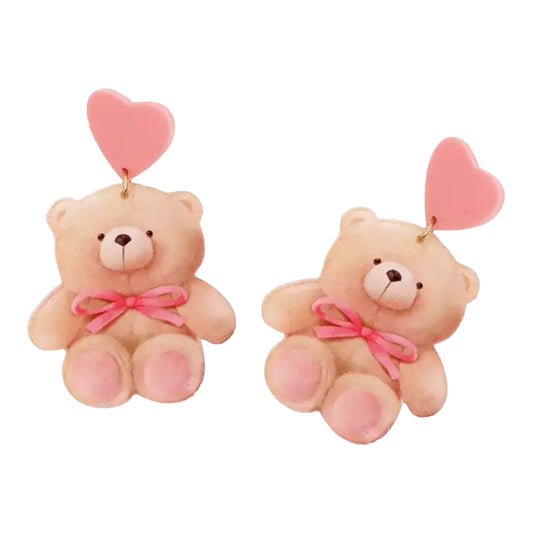 Teddy Bear Stud Earrings