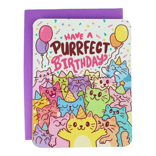 Have A Purrfect Birthday Greeting Card