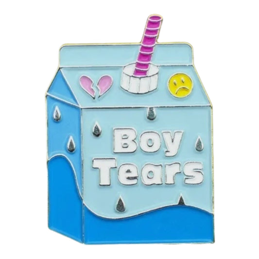 Boy Tears Enamel Pin