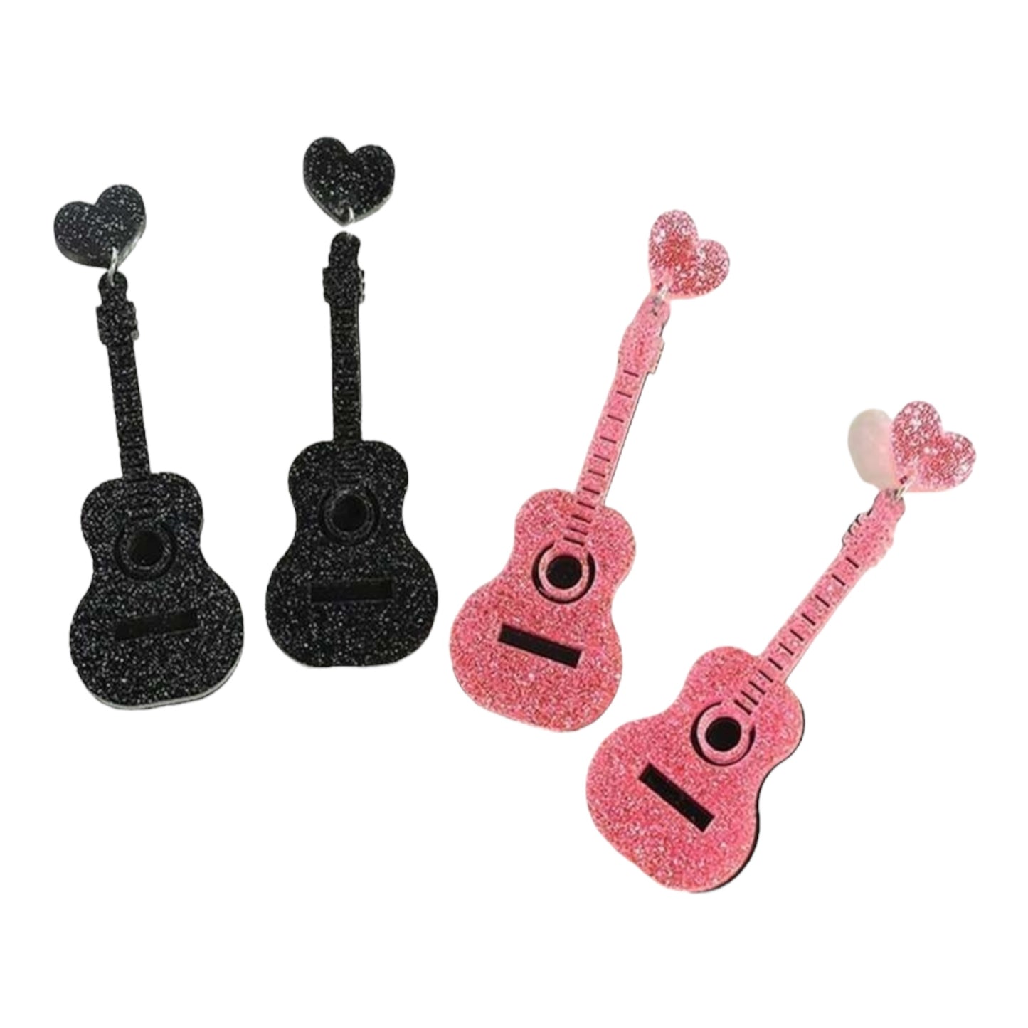 Taylor’s Pink or Black Guitar Earrings