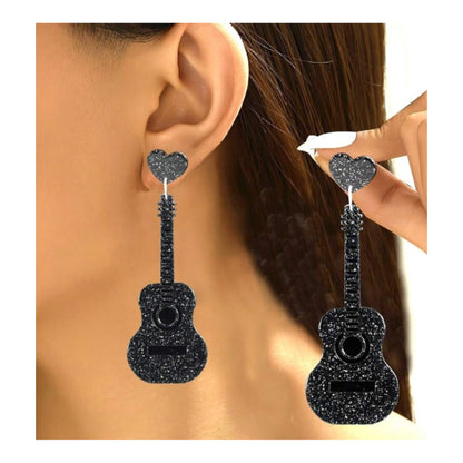 Taylor’s Pink or Black Guitar Earrings