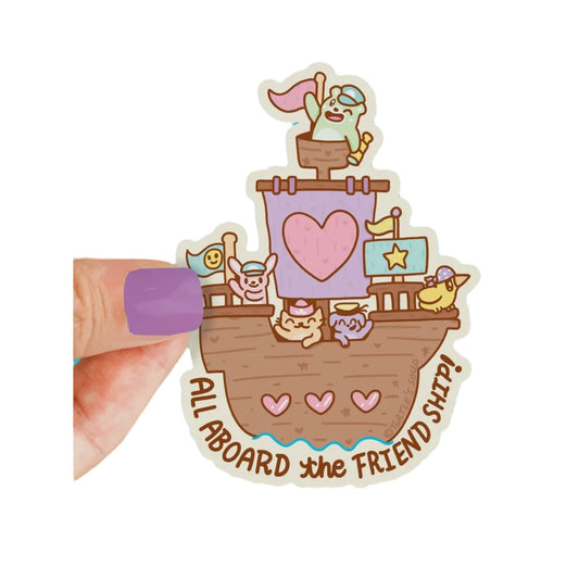 All Aboard The Friendship Vinyl Sticker